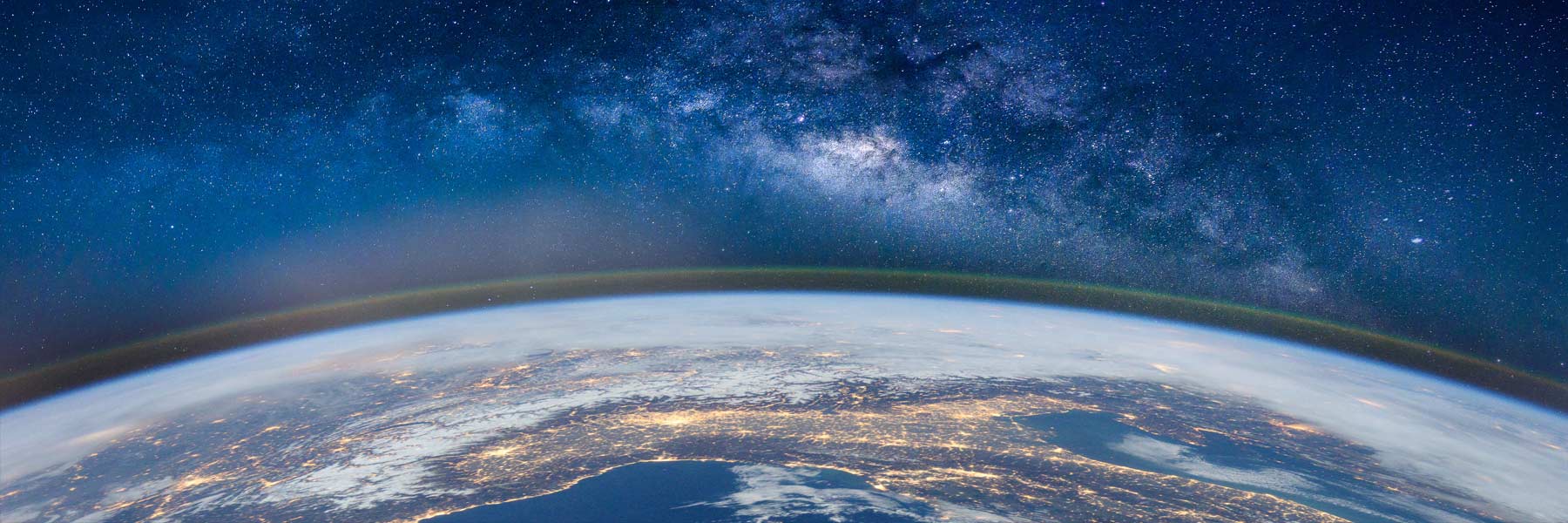 An atmospheric image of space.